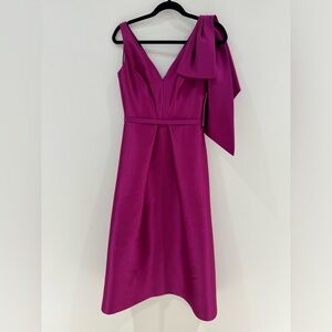 Theia Couture Pink Dress with Bow Size 2